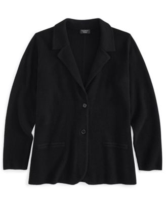 Plus Size 100% Cashmere Blazer, Macy's Exclusive