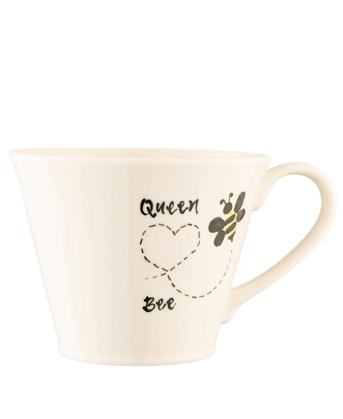 Flared Queen Bee Mug - Ivory/ Multi