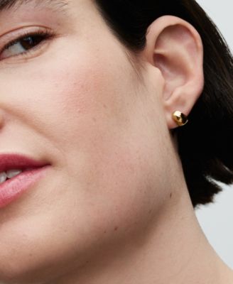 14K Gold-Plated   Shaped Stud Earrings