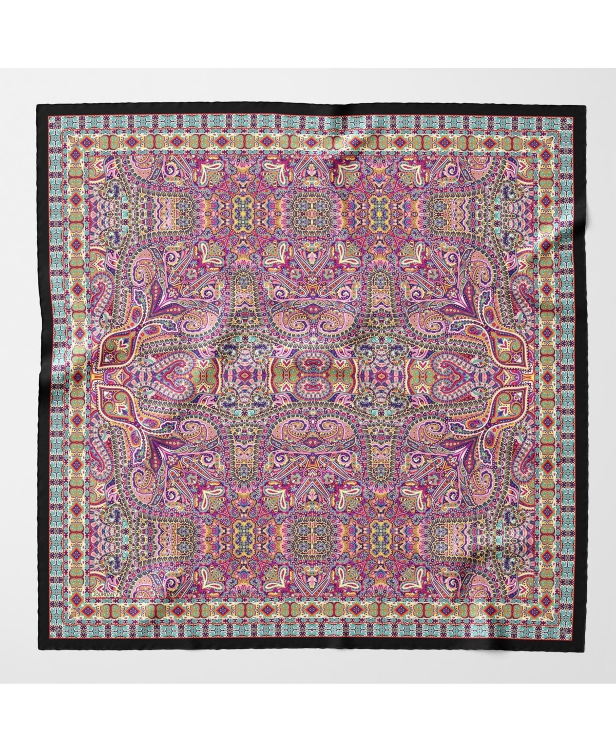 Ambra - Large Silk Scarf Shawl for Women - Blueberry