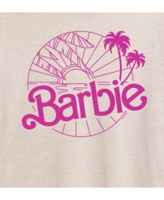 Trendy Juniors Barbie Beach Graphic Oversized Tee