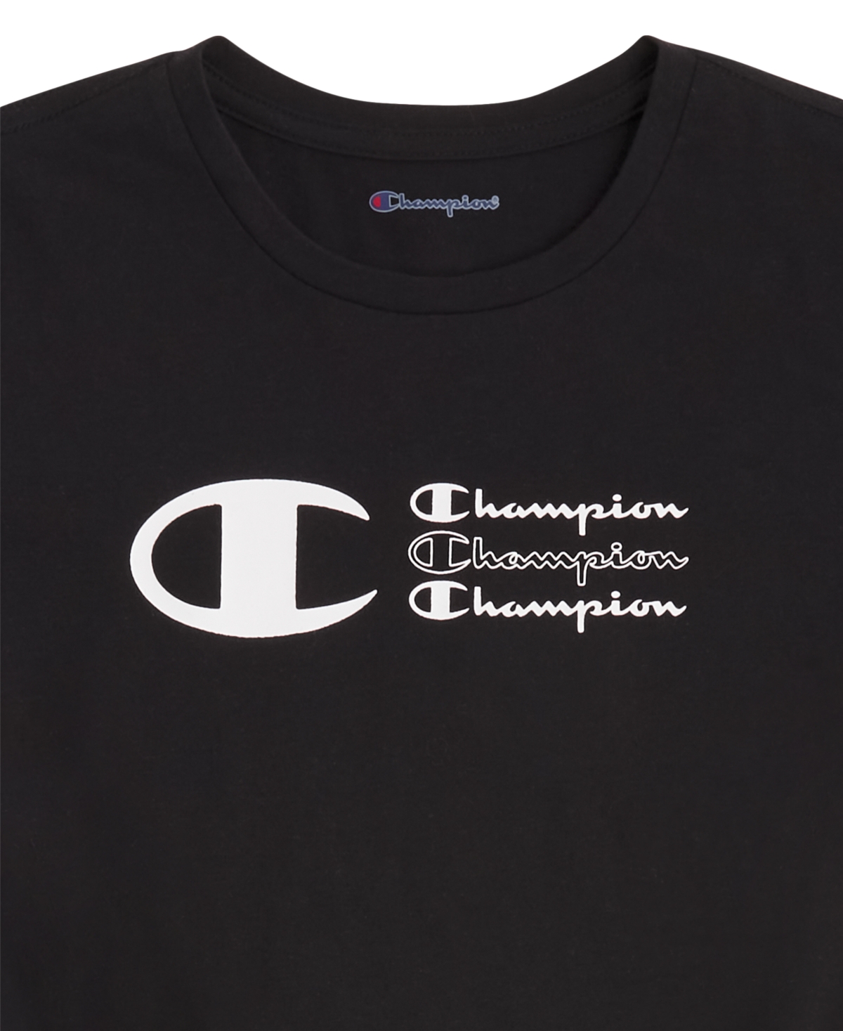 Champion Big Girls Tie-Front Logo T-Shirt