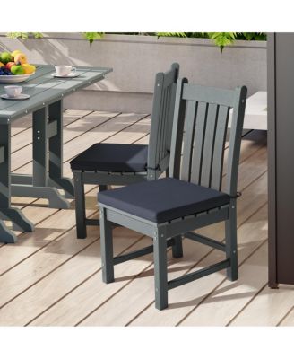 Outdoor Patio Kitchen Dining Chair Round Seat Cushions Set of 4