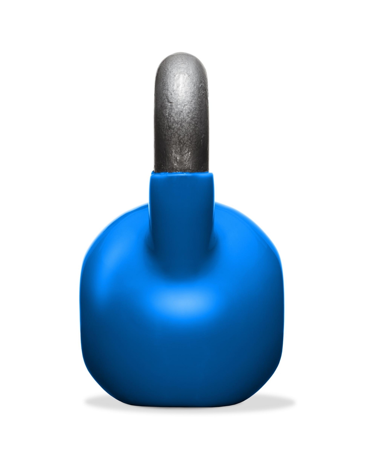 Philosophy Gym Vinyl Coated Cast Iron Kettlebell Weight 25 lbs -- Blue