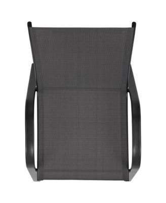 4 Pack Outdoor Barstools With Flex Comfort Material-Patio Stool