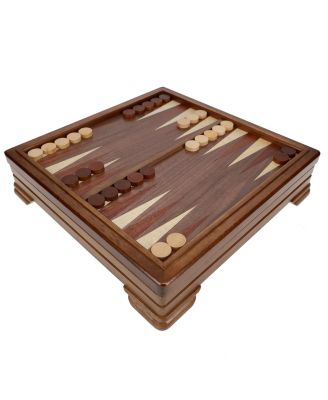 WE Games Walnut 7-Games-in-1 Combination Game Set - Includes Chess, Checkers, Backgammon, Dominoes, Cribbage, Poker, Dice and Cards