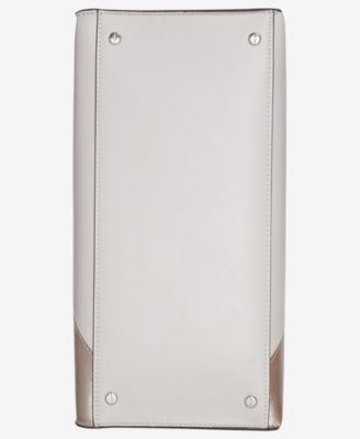 Becky Metallic Colorblock Turnlock Convertible Satchel