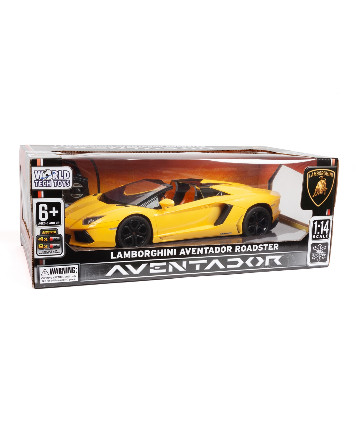 World Tech Toys Lamborghini Aventador Roadster 1:14 Electric Rc Car In Multi