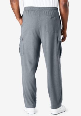 Big & Tall Lightweight Jersey Cargo Sweatpants