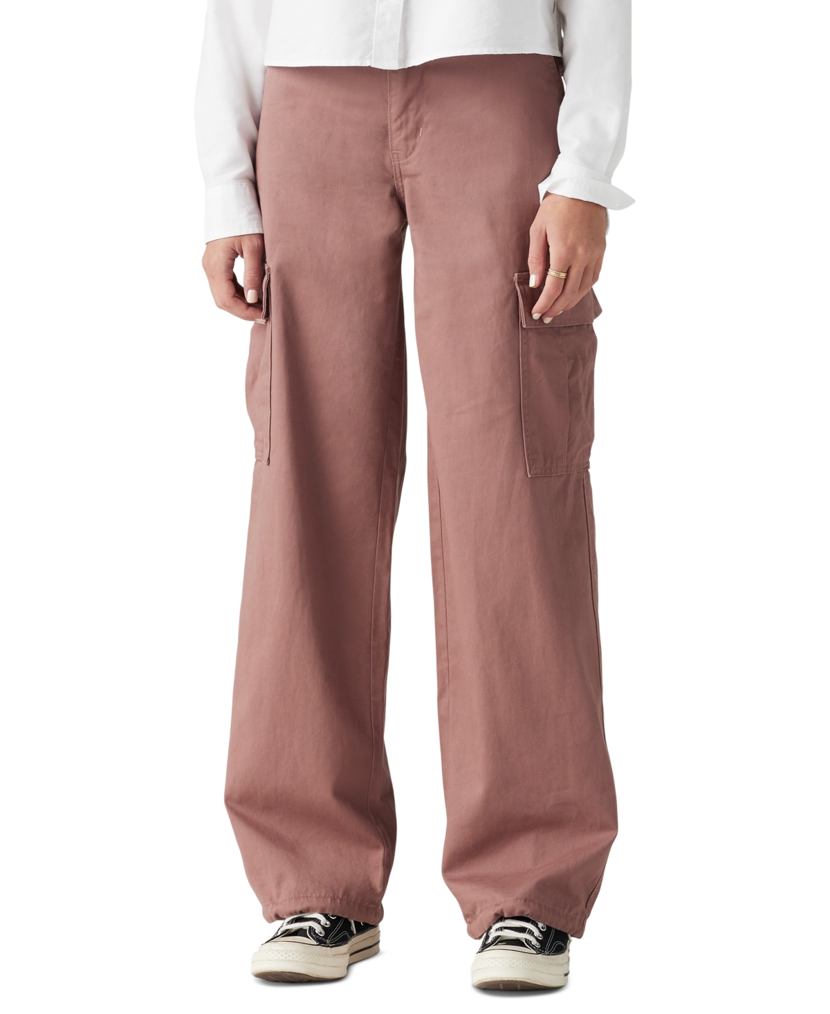 Levi's Women's '94 Baggy Cotton High Rise Cargo Pants In Rose Taupe