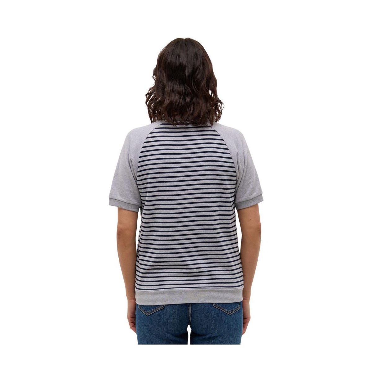 Bench Dna Women's Masina 1/2 Sleeve Raglan Crew Neck