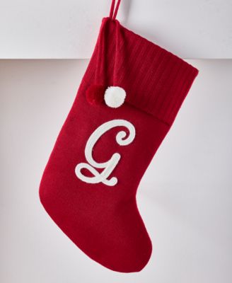 Holiday Lane - Stockings G Initial Stocking