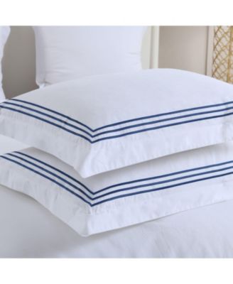 Adeline 100% Cotton Percale Embroidered Duvet Cover Set, Full/Queen