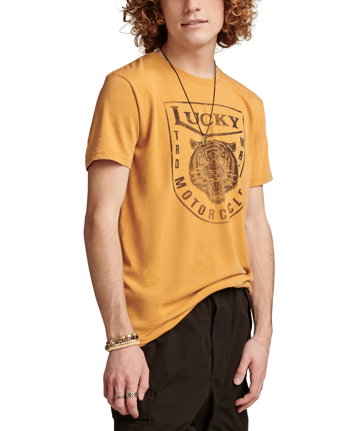 Lucky Brand Men's Lucky Motorcycles T-shirts