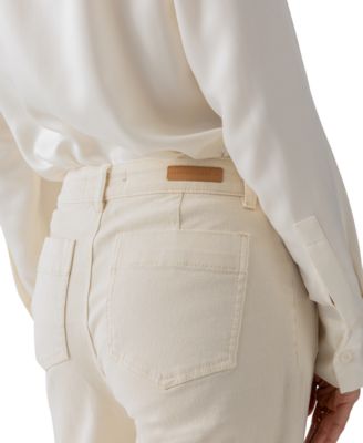 Women's The Marine Mid Rise Cropped Wide-Leg Jeans 