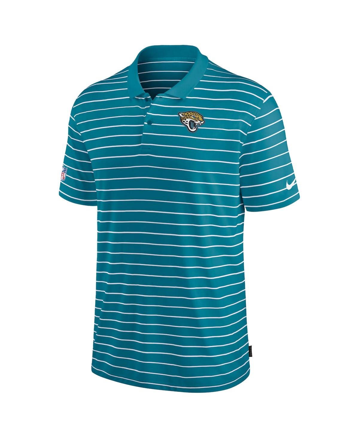 Fanatics Nike Men's Teal Jacksonville Jaguars 2022 Sideline Lock Up Victory Performance Polo In Teal,white