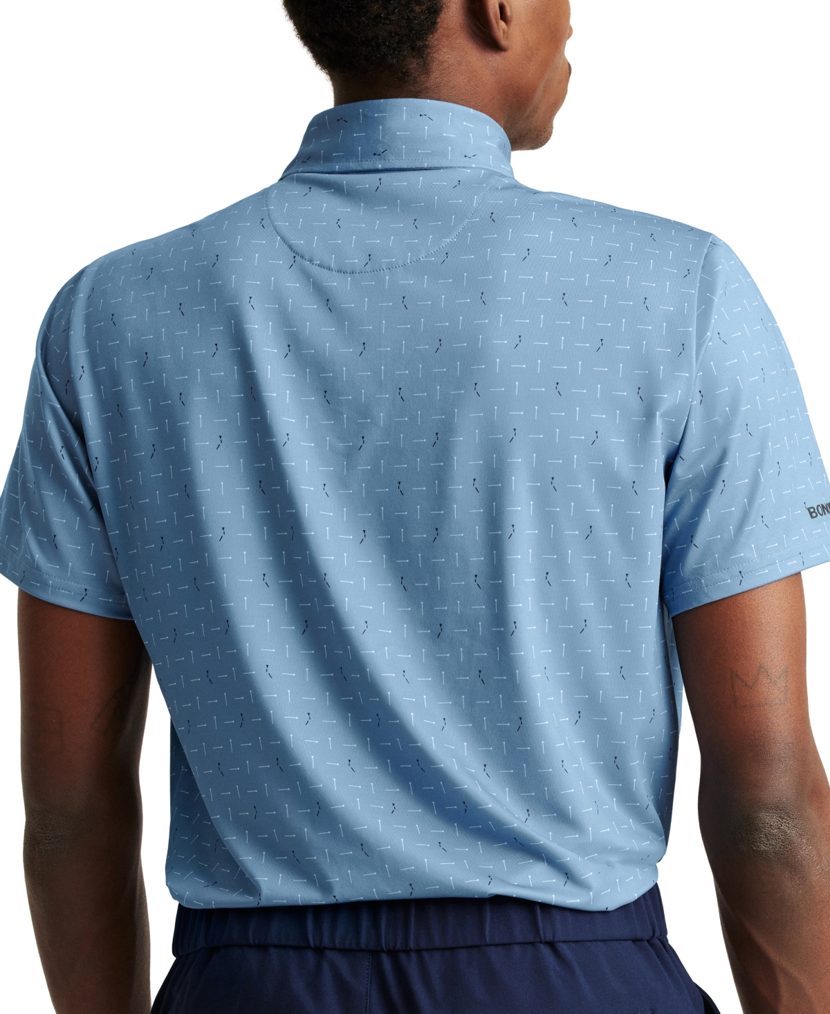 Bonobos Men's Short Sleeve Arrow Print Performance Polo Shirt