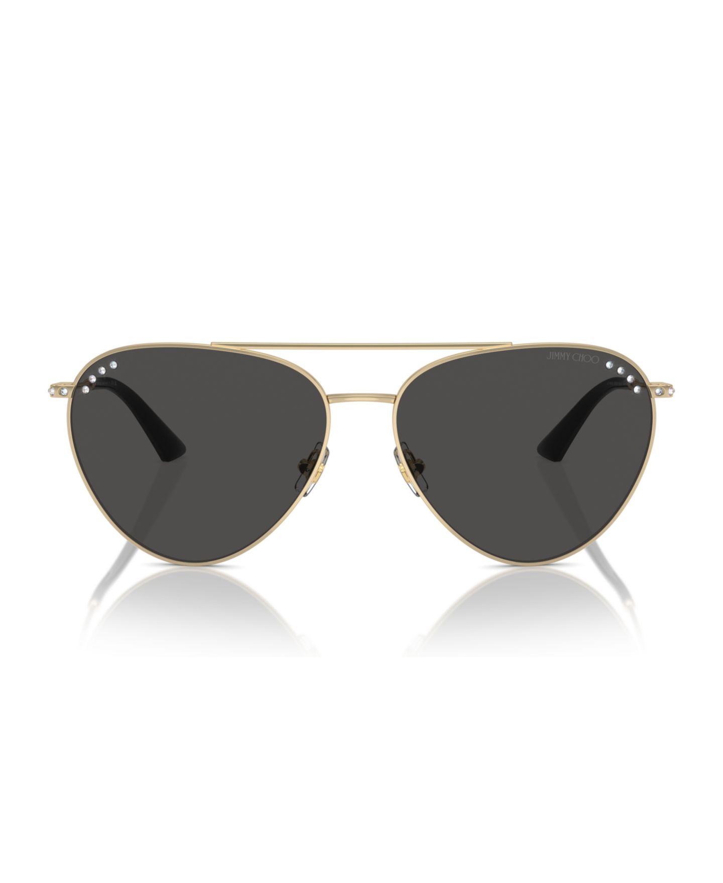 Женские солнцезащитные очки Jimmy Choo Sunglasses JC4002B, цвет: Тёмный серый — фото 2
