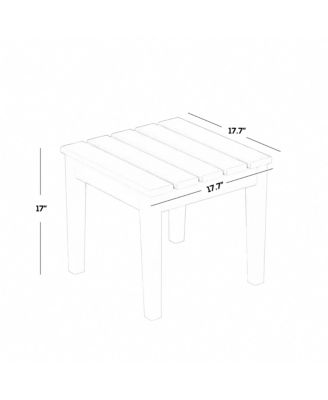 Modern Adirondack Outdoor Rocking Chair with Side Table Set