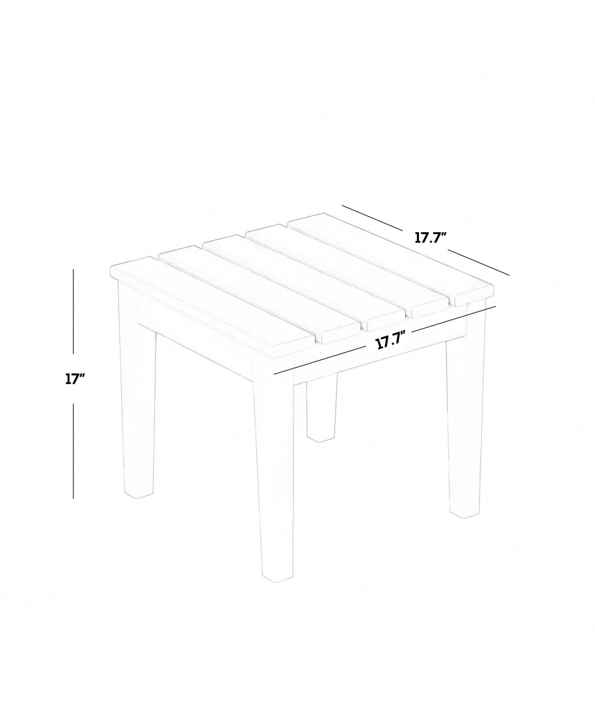 WestinTrends Modern Adirondack Outdoor Rocking Chair with Side Table Set