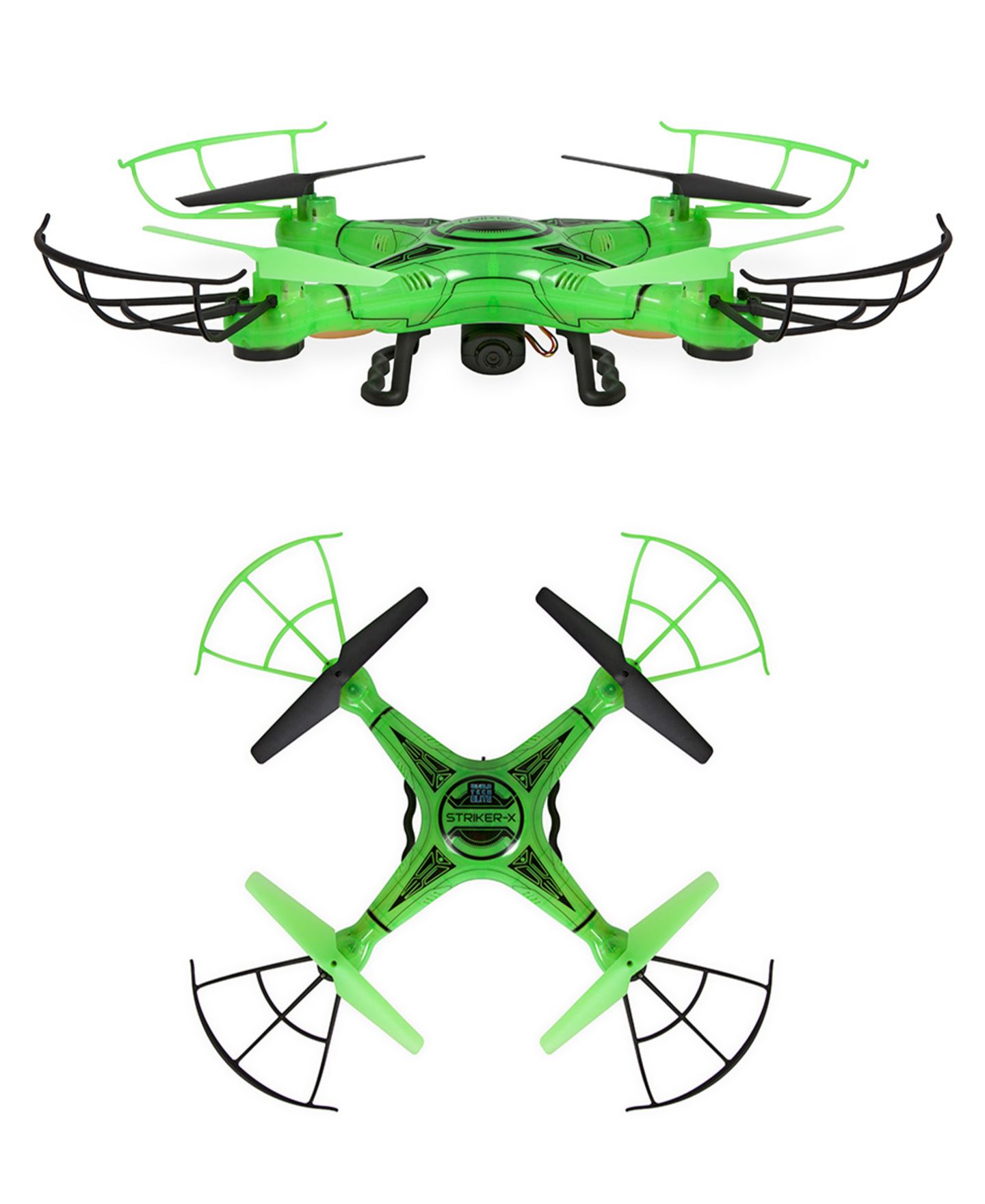 Детская игрушка World Tech Toys Striker-X Glow-In-The-Dark 2.4GHz HD Camera RC Drone — фото 2