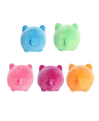 Mini Meowchi Surprise Plush Tasty Peach Enchanting Plush Toy Multicolor 3.5"
