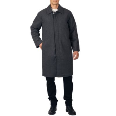 Men's Zach Men s Wool Blend Overcoat – Knee-Length Trench Coat, Runs Large for Layering Over Suits or Sweaters
