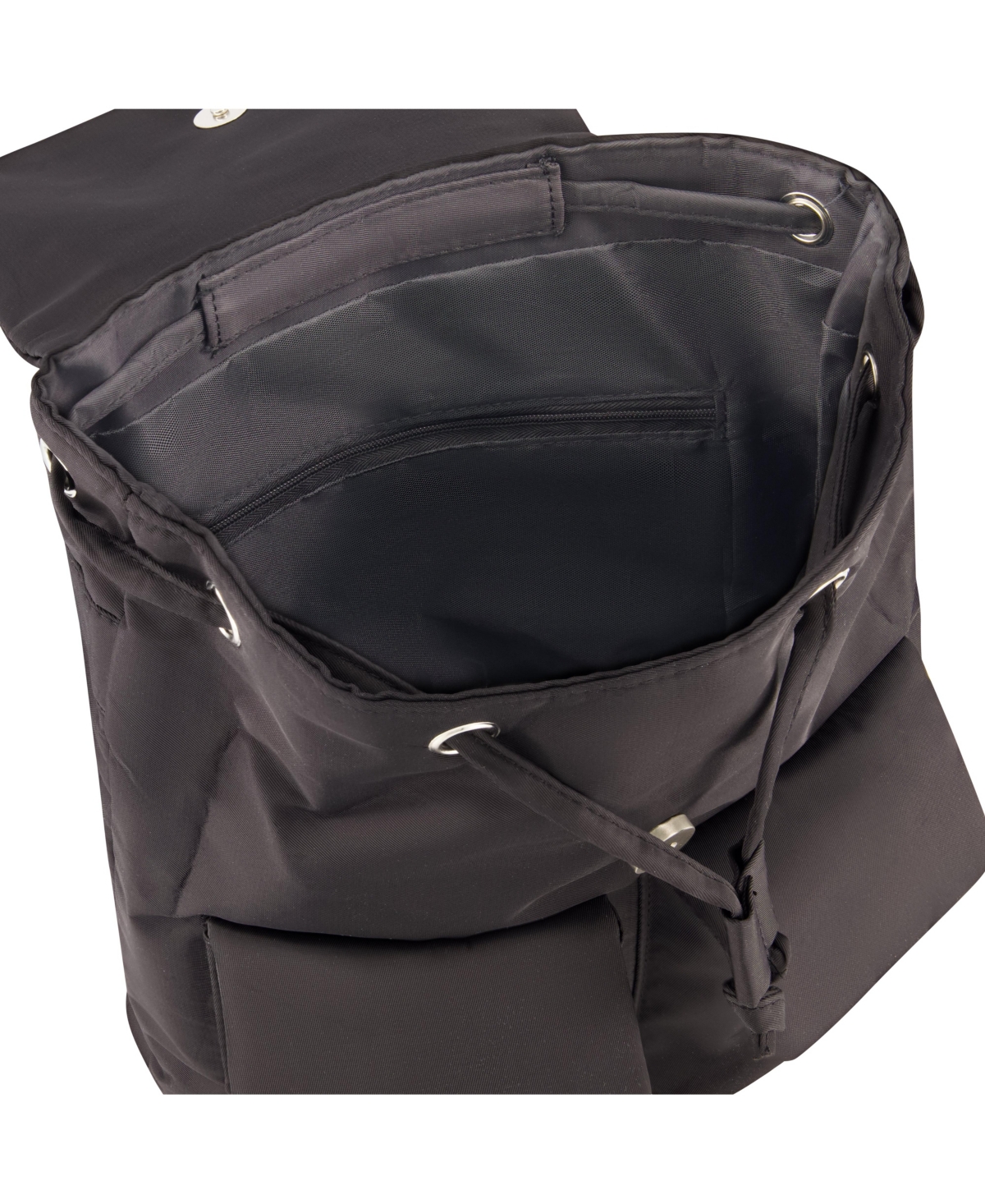 Rampage Women's Sporty Mini Drawstring Flap Backpack, School Bag, Swim Bag, Gym Bag or Casual Daily Bag - Mini Flap Backpack
