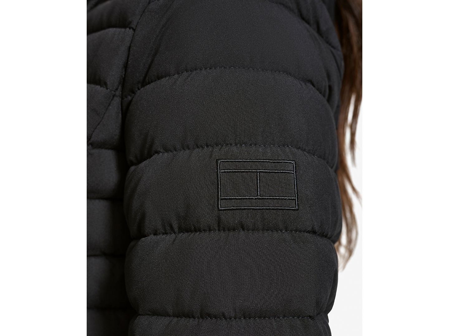 Женская куртка Tommy Hilfiger Hooded Packable Puffer, цвет: Чёрный — фото 5