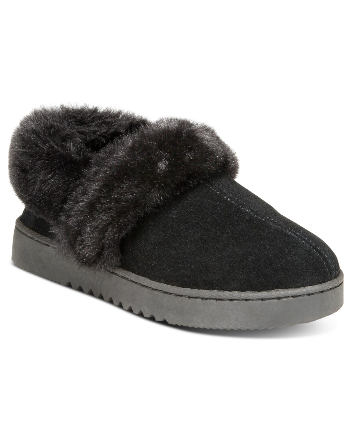 Style & Co Women's Lolaa Cozy Clog Slippers, Created For Macy's In Black