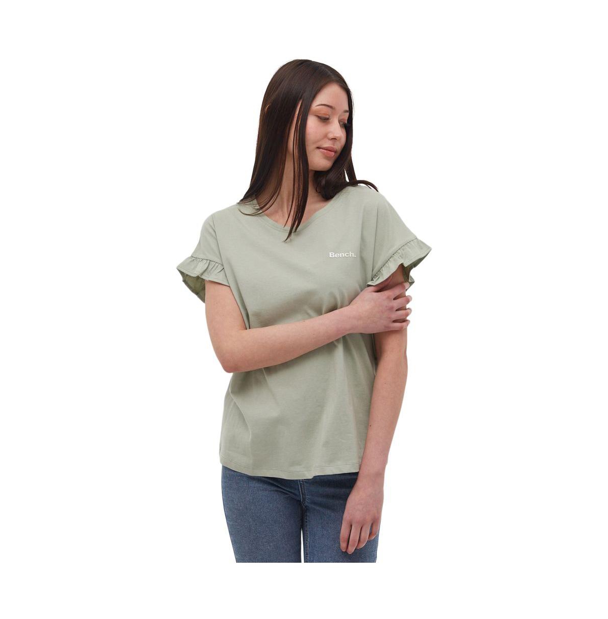 Bench Dna Women's Velmina Ruffle Sleeve Tee