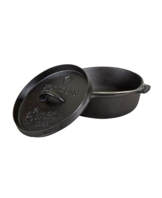 Pre-Seasoned Cast Iron 2 QT Flat Bottom Dutch Oven