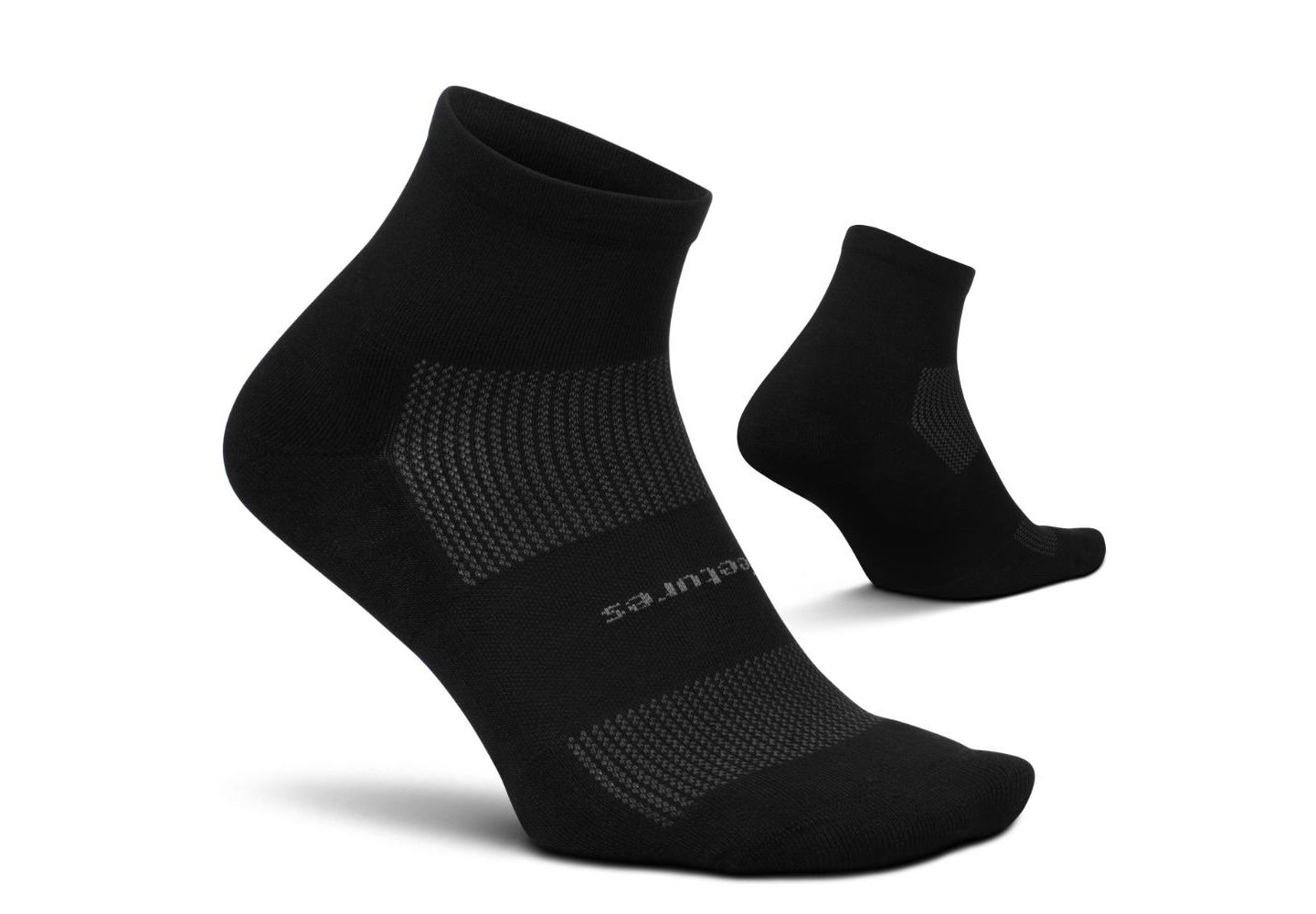 Носки Athletic для мужчин, укороченные — Feetures, цвет: Чёрный — фото 1