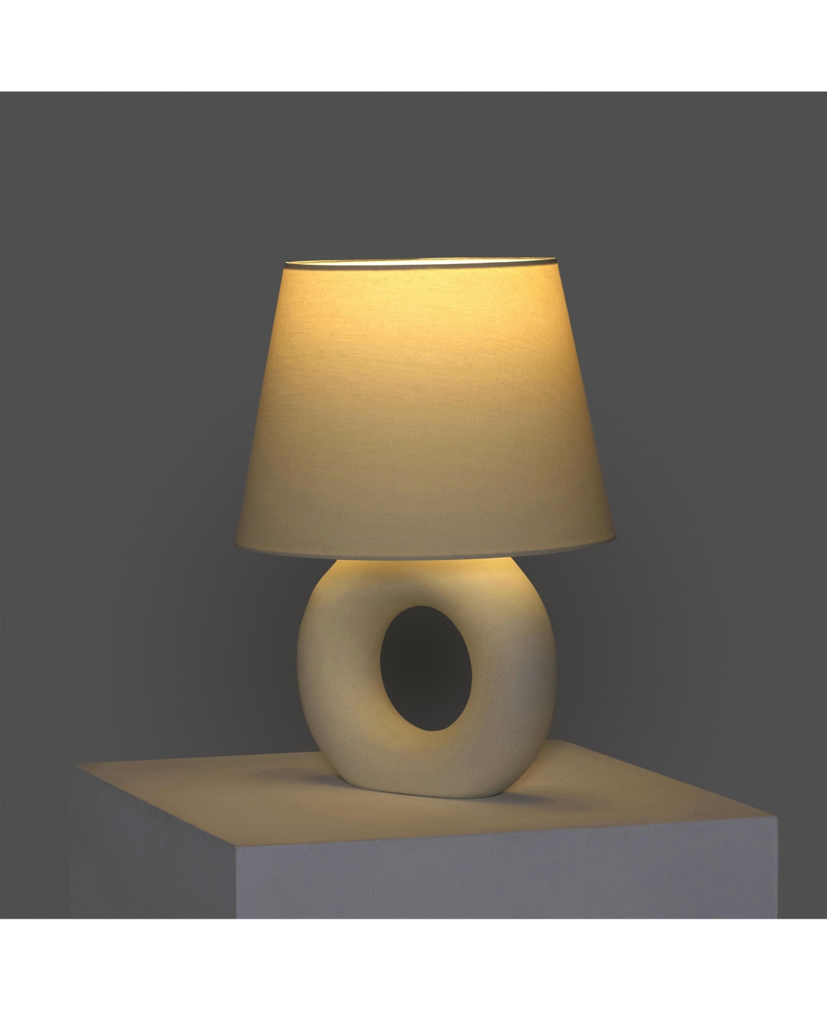 Chloe 15.5" Ceramic Contemporary Led Table Lamp
