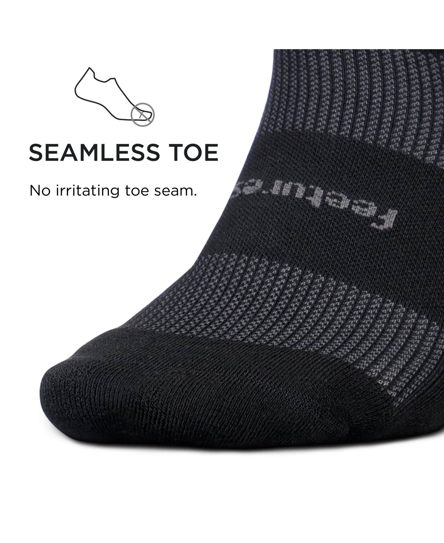 Men's High-Performance Cushion No Show Tab Solid- For Men & Women, Athletic Ankle Socks, Moisture Wicking - 3Pack