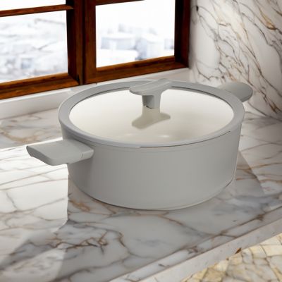 Balance Non-stick Ceramic Stockpot 11", 6.5qt. With Glass Lid, Recycled Aluminum