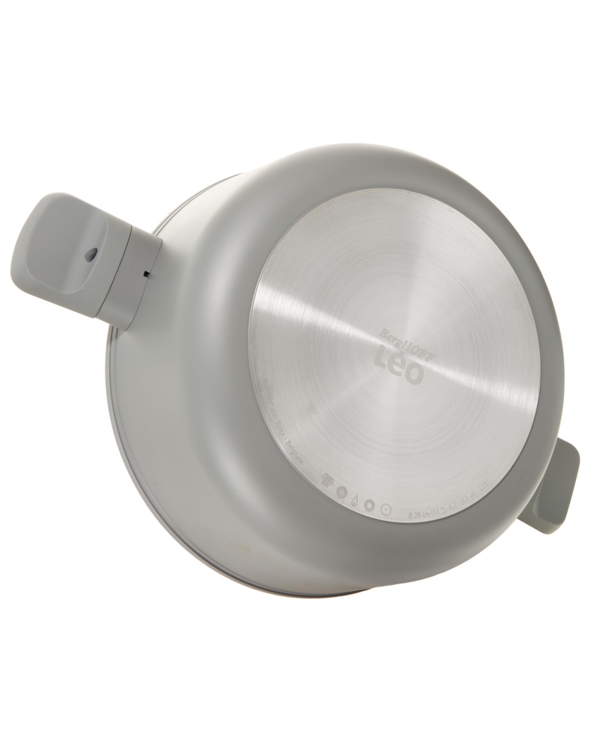BergHOFF Balance 4Pc Non-stick Ceramic Stockpot and Wok Pan Set, Glass Lids, Recycled Aluminum