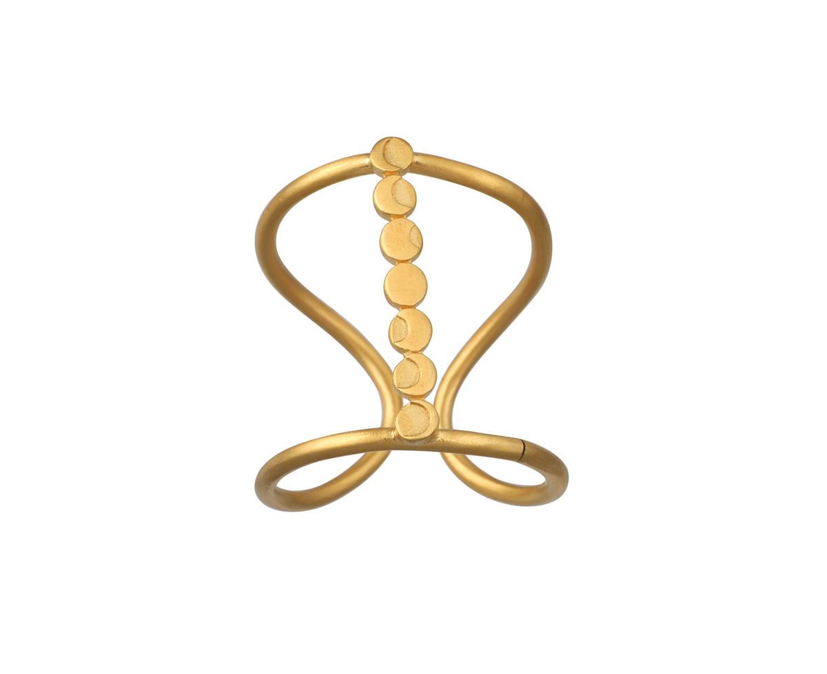Cycles of the Goddess Adjustable Gold Ring - Gold