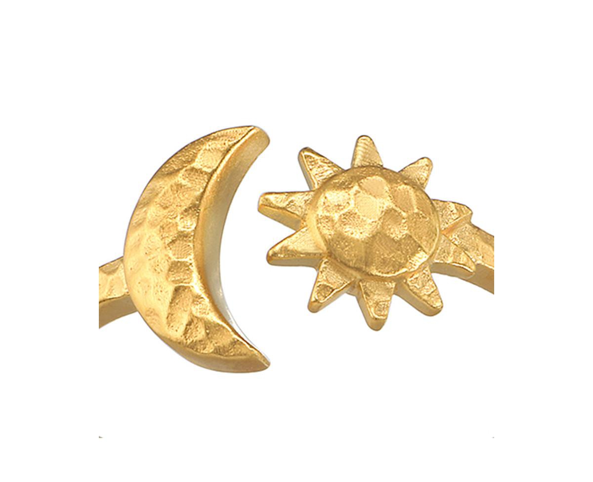Illuminated Spirit Moon Sun Adjustable Ring