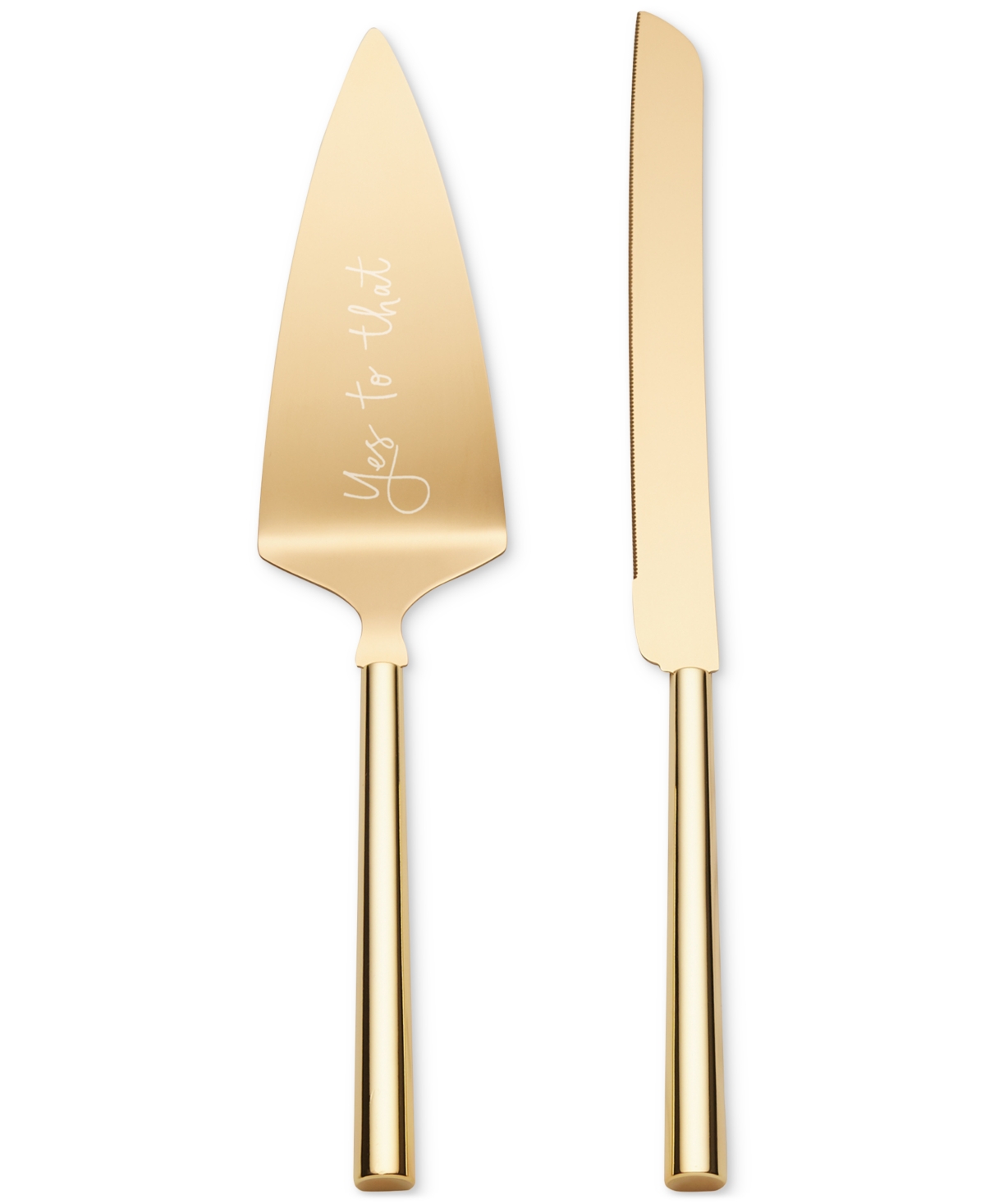 Kate Spade New York Yes To That 2-piece Dessert Set In Gold
