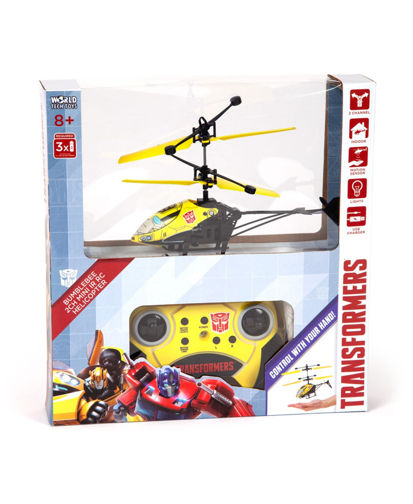 Детская игрушка World Tech Toys Transformers Bumblebee 2CH IR RC Helicopter — фото 6