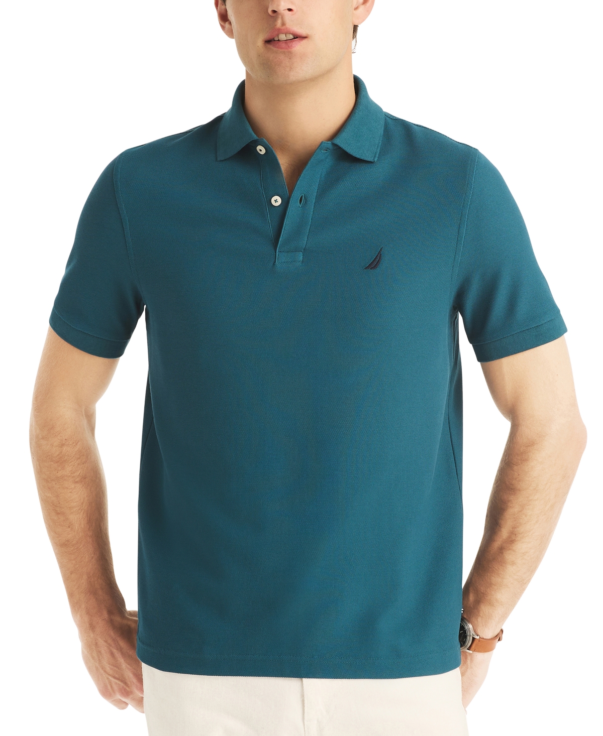 Nautica Men's Classic-fit Performance Deck Polo Shirt In Legion Blue