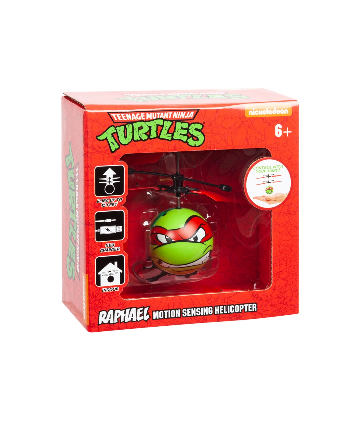 World Tech Toys Nickelodeon Tmnt Raphael Ufo Ball Helicopter In Multi
