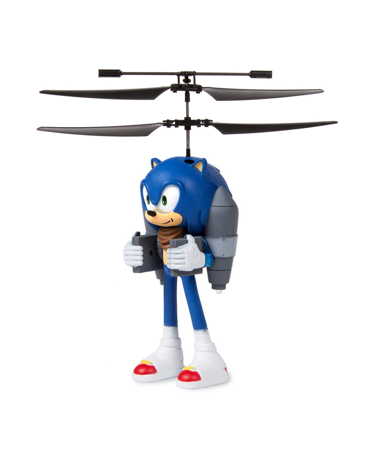 WORLD TECH TOYS SONIC BOOM SONIC 2.5 CHANNEL IR JETPACK FLYING FIGURE HELICOPTER