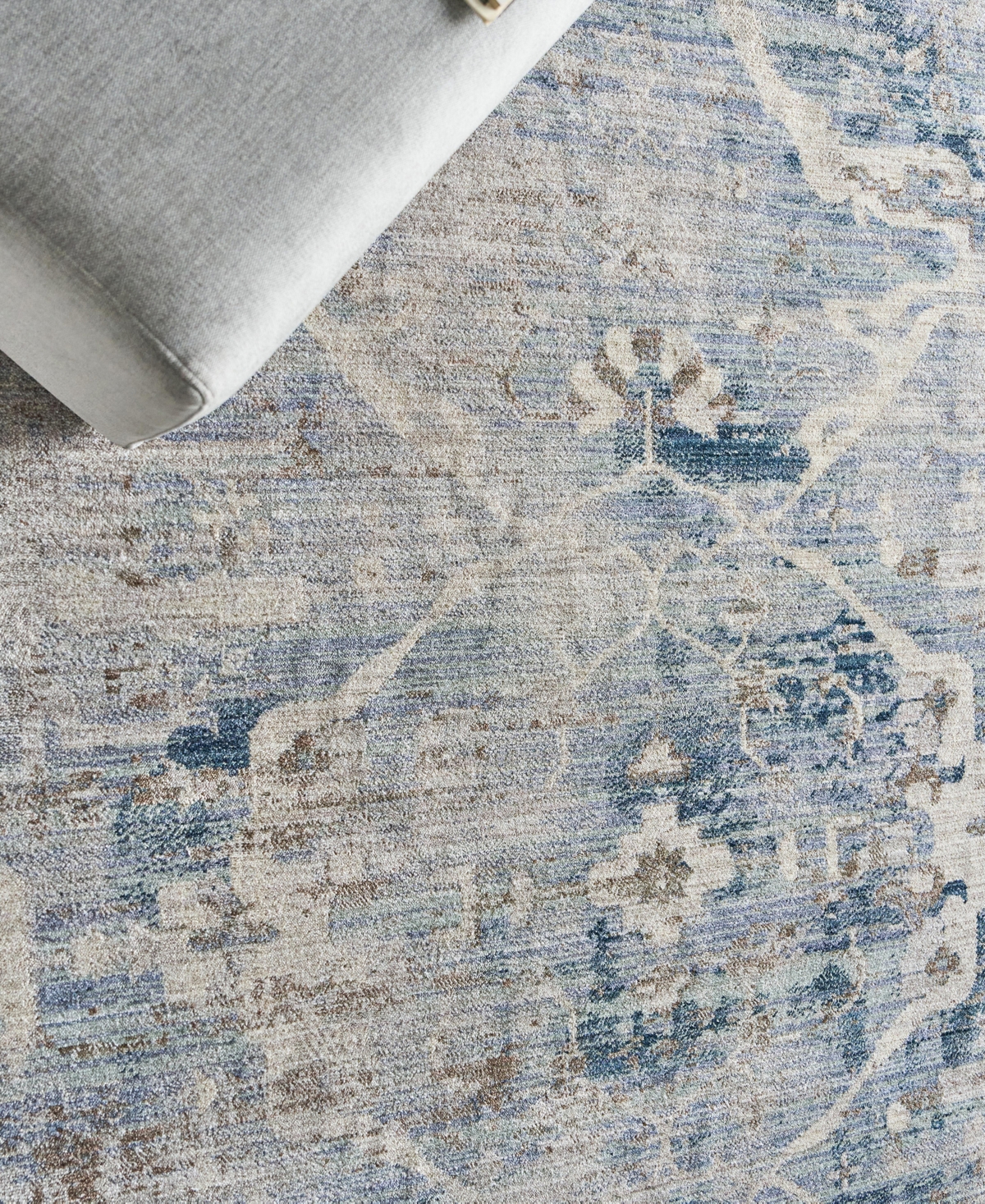 The Met X Exquisite Rugs Vintage Looms Vtl-73 8'x10' Area Rug In Mist,beige