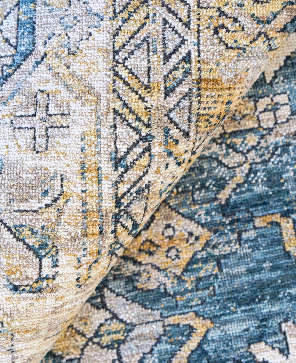 The Met X Exquisite Rugs Antique Loom Anl-98 8'x10' Area Rug In Blue,beige