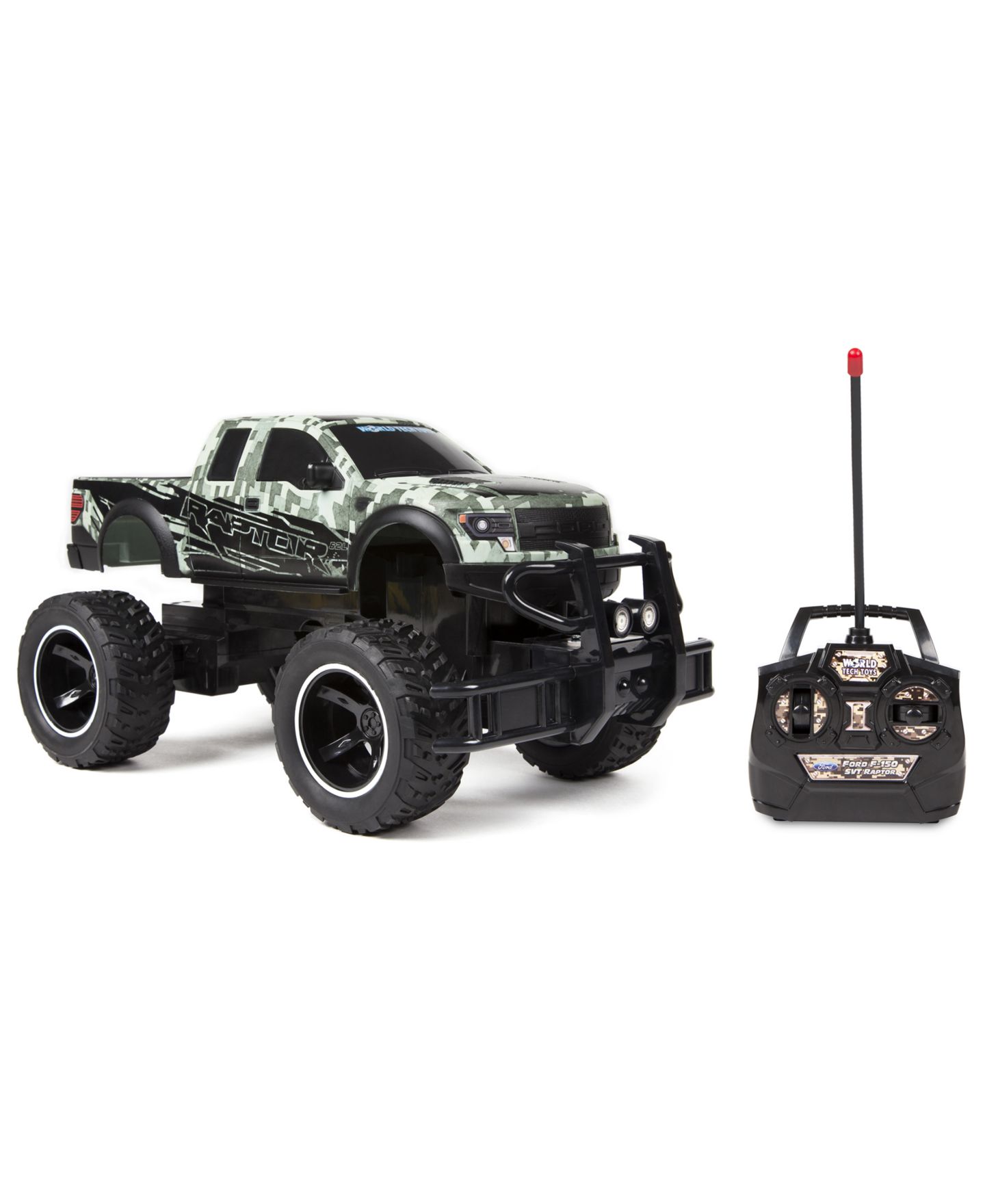 Детская игрушка World Tech Toys 1:14 Scale Digital Camo Ford F-150 SVT Raptor Remote Control Monster Truck — фото 11