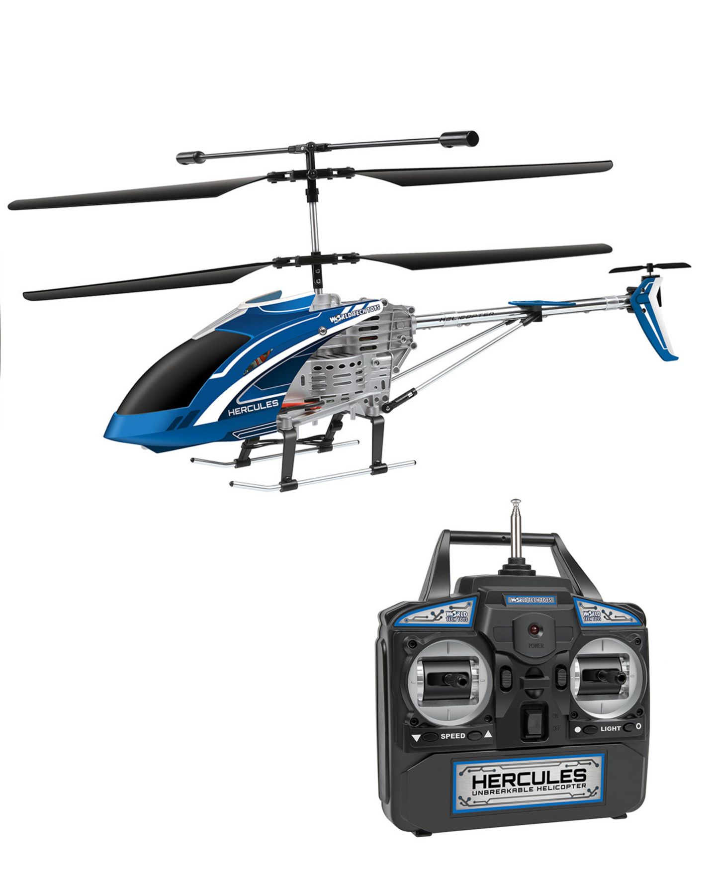 Детская игрушка World Tech Toys Hercules Gyro Unbreakable Remote Control Helicopter, цвет: Разноцветный — фото 2