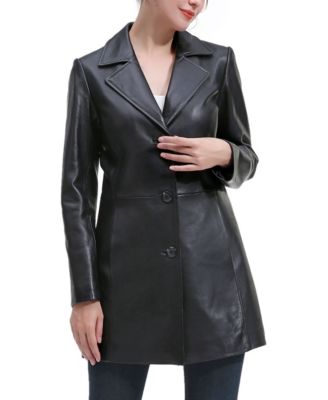 BGSD Plus Size Irina Leather Coat Macy s