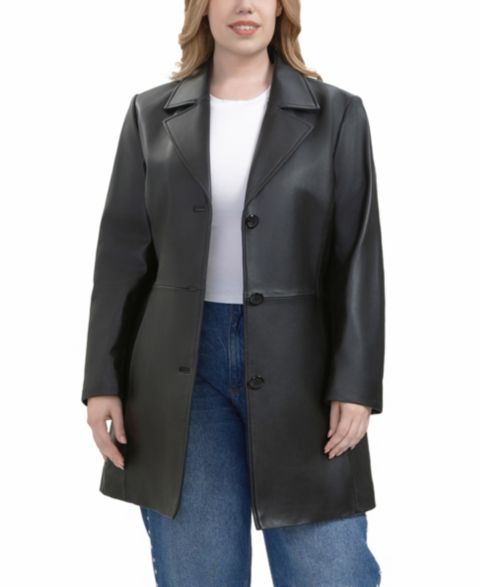 Женские куртки BGSD Plus Size Irina Leather Coat